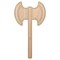 Medieval Battle Axe Unfinished Wood Shape Piece Cutout for DIY Craft Projects